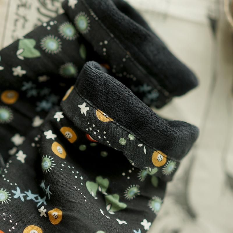 Casual Printed Plus Velvet Autumn Winter Sweatshirt