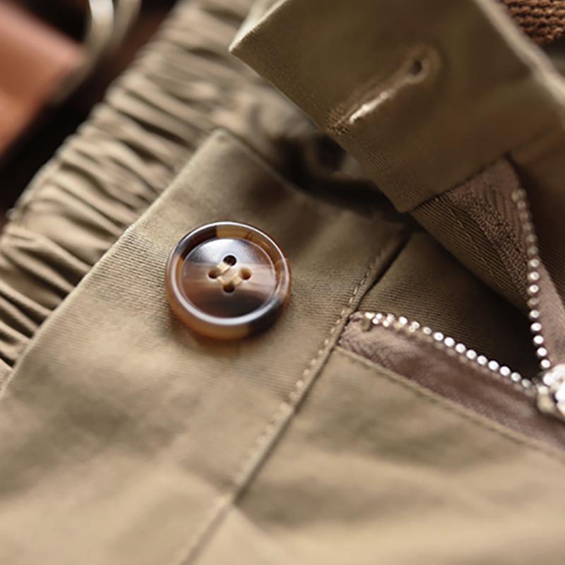 Casual Pure Color Bloom Pants With Belt