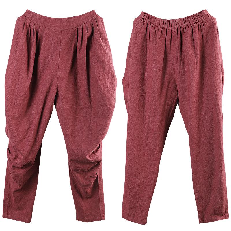 Casual Pure Color Drop-crotch Pants