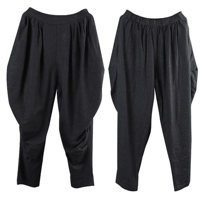 Casual Pure Color Drop-crotch Pants