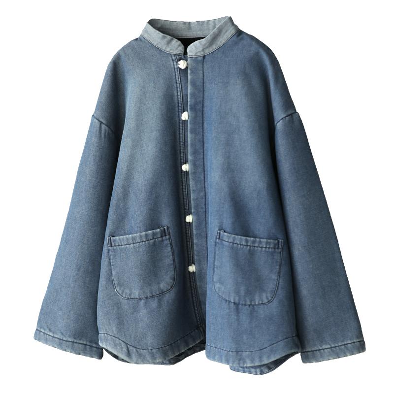 Casual Pure Color Plus Velvet Shirt Coat