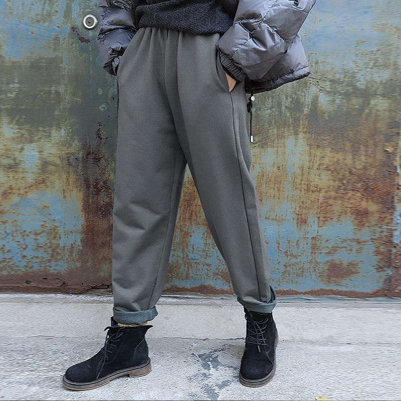 Casual Pure Color Skin-friendly Straight Pants