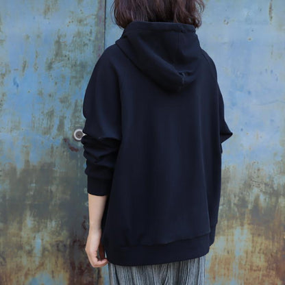 Casual Pure Color Thick Cotton Hoodie