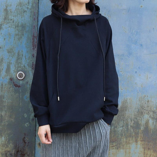 Casual Pure Color Thick Cotton Hoodie