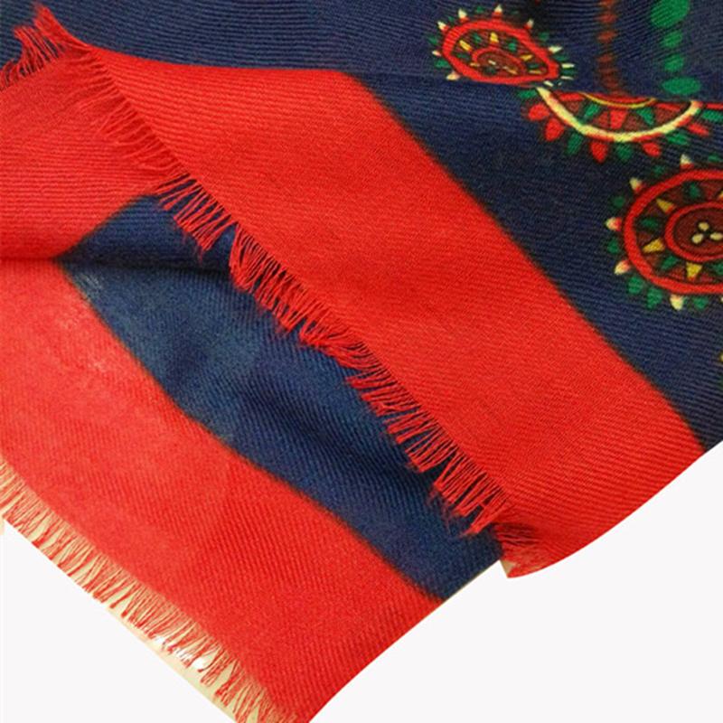 Casual Retro Sunscreen Burr Print Scarf