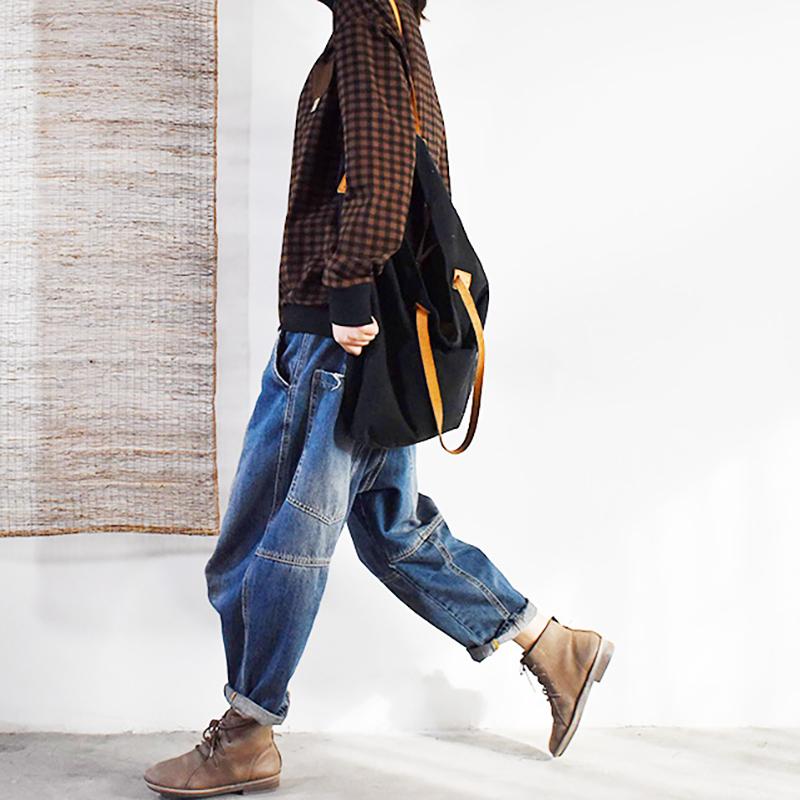 Casual Single Pocket Checks Sweatshirt