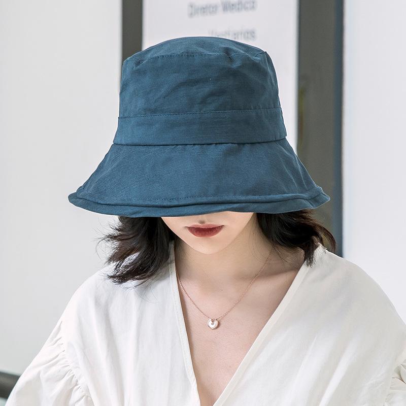 Casual Solid Color Flat Top Bucket Hat