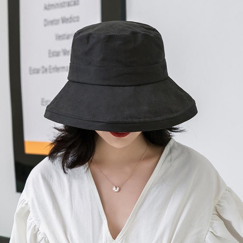 Casual Solid Color Flat Top Bucket Hat