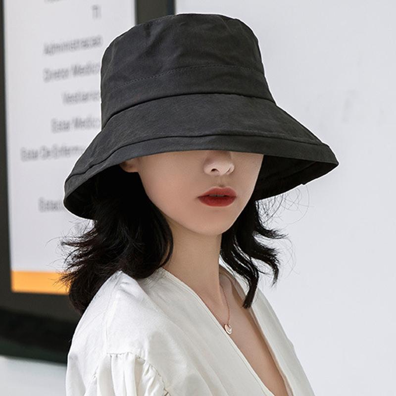 Casual Solid Color Flat Top Bucket Hat
