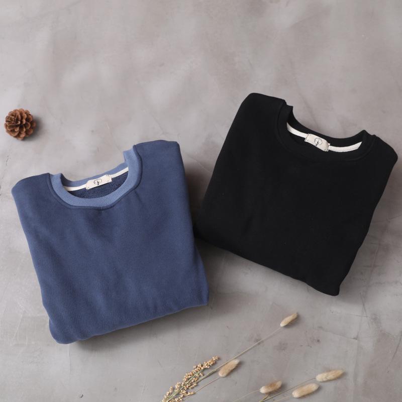 Casual Solid Color Loose Flocking Dress