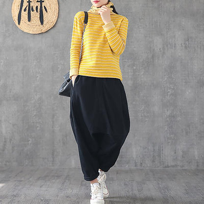 Casual Solid Color Low-cut Crotch Pants