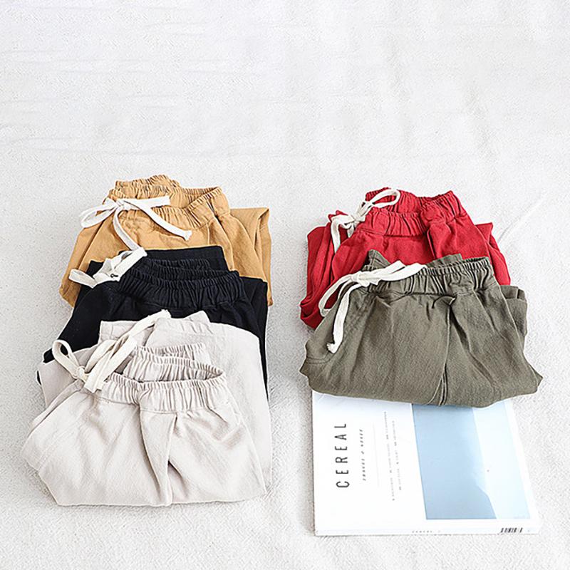 Casual Solid Color Low-cut Crotch Pants