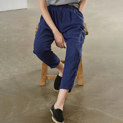 Casual Wild Loose Solid Color Harem Pants