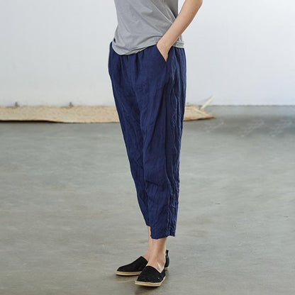 Casual Wild Loose Solid Color Harem Pants
