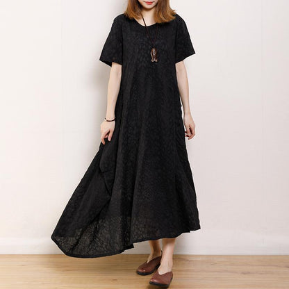 Casual Women Round Neck Short Sleeve Dress