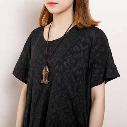 Casual Women Round Neck Short Sleeve Dress