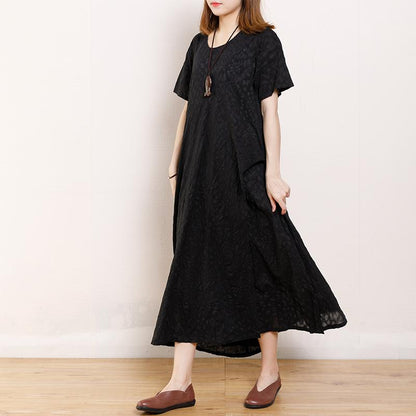 Casual Women Round Neck Short Sleeve Dress