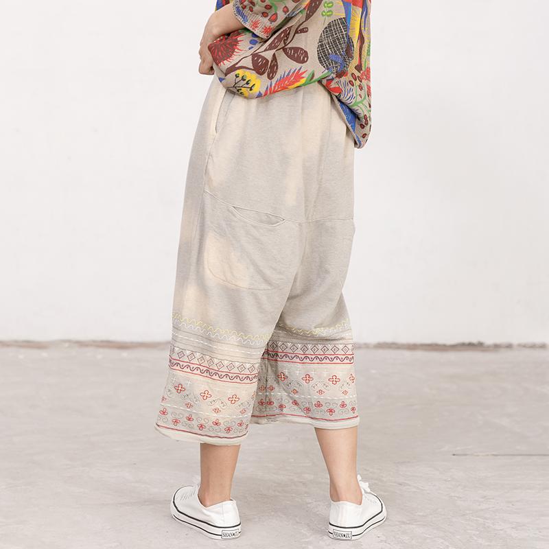 Chic Casual Applique Hole Strap Light Gray Pants