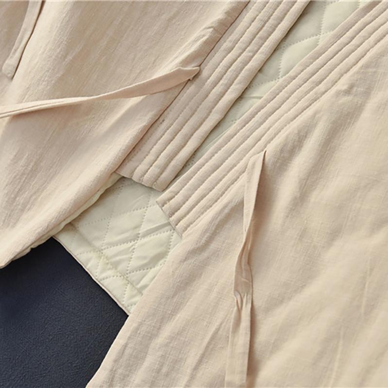 Chinese Style Comfortable Solid Color Coat