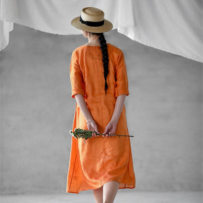 Chinese Style Wide And Cool Midi Dress