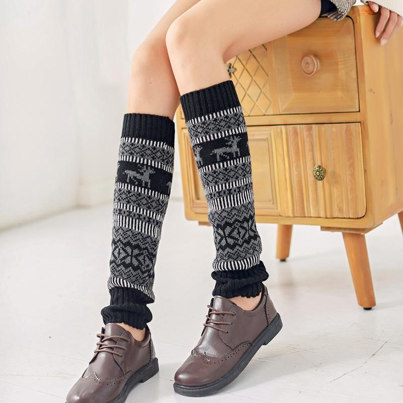 Christmas Deer Long Warm Socks