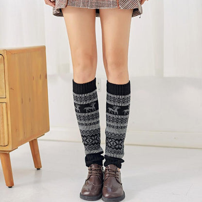 Christmas Deer Long Warm Socks