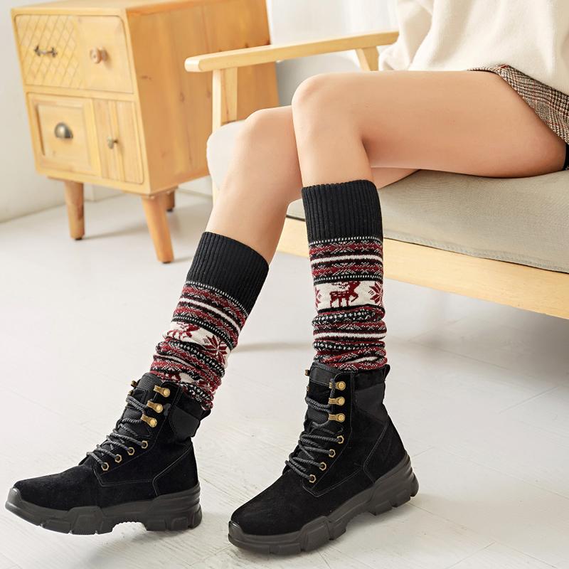 Christmas Deer Warm High Stockings