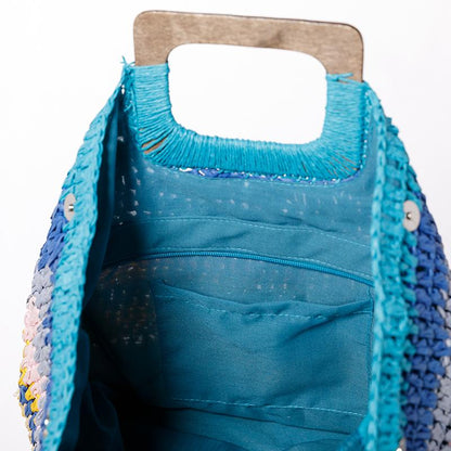Color Matching Casual Square Tote Bag