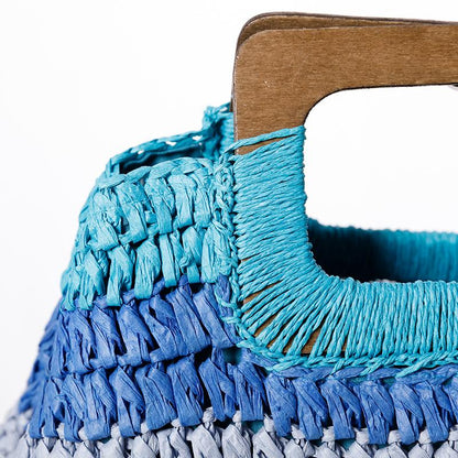 Color Matching Casual Square Tote Bag