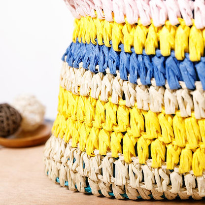 Color Matching Casual Square Tote Bag