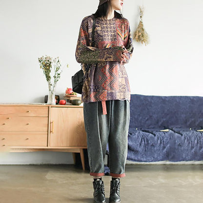 Colored Printed Soft Comfortable Warm Sweater