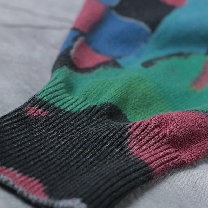 Colored Prints Comfortable Knit Harem Pants