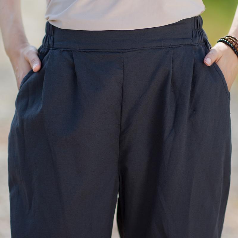 Contrast Color Patchwork Casual Straight Pants