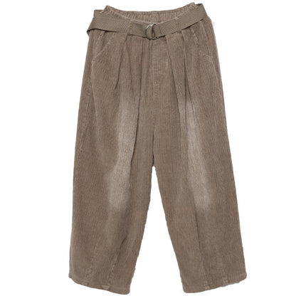 Buykud Corduroy Casual Solid Color Harem Pants