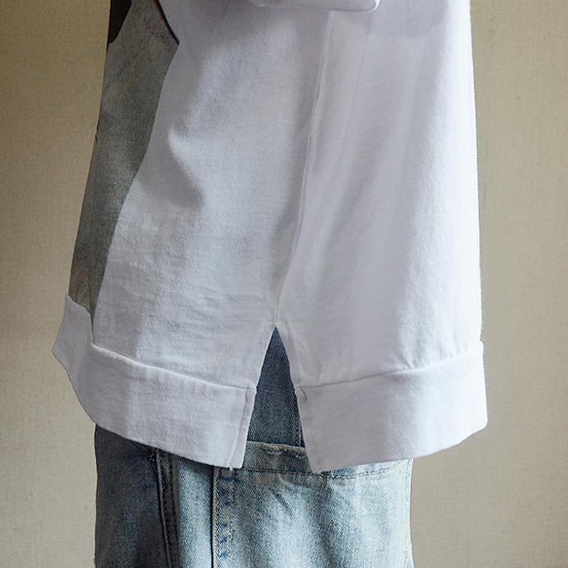 Cotton Carton Print Summer Short Sleeve T-shirt