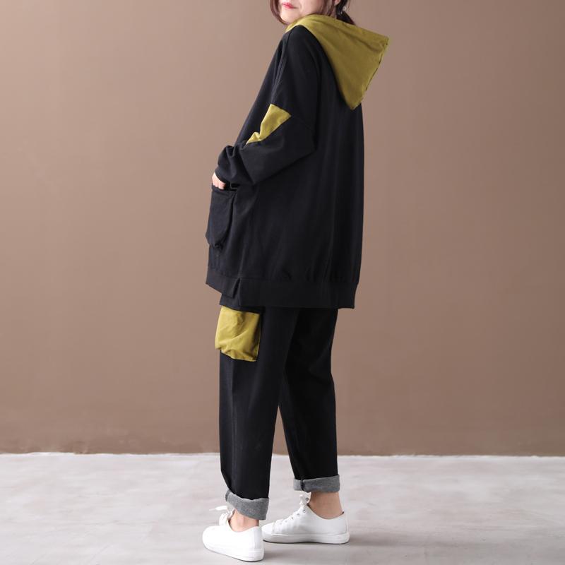 Cotton Casual Women Loose Autumn Suit