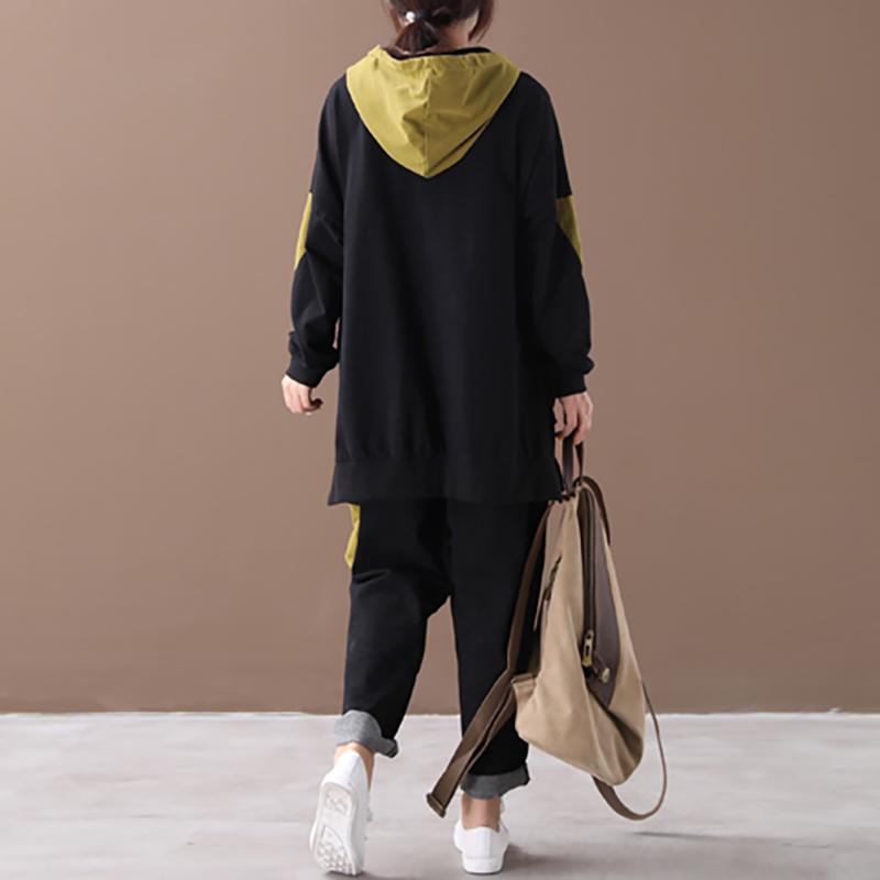 Cotton Casual Women Loose Autumn Suit