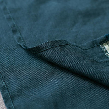 Cotton Linen Spliced Blouse And Harem Pants