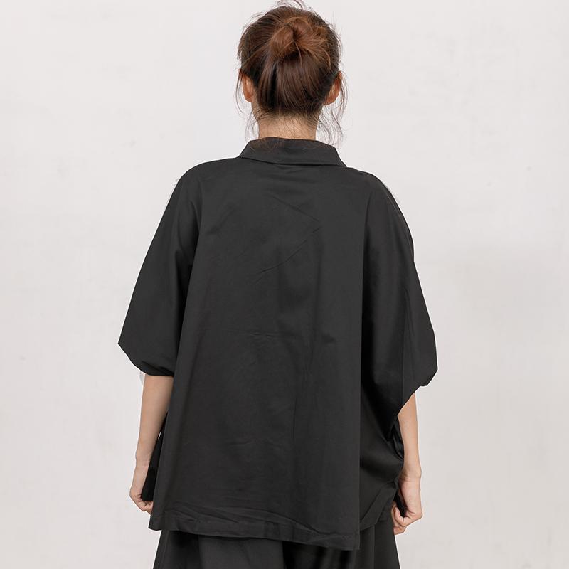 Cotton Short Sleeve Zipper Women Coat