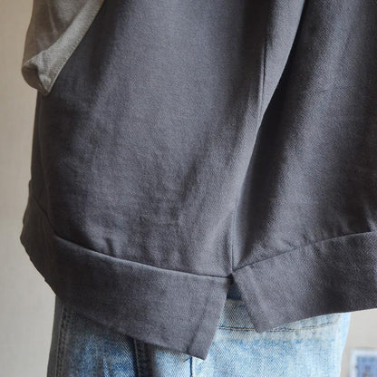 Cotton Spliced Pockets Short Sleeve Blouse