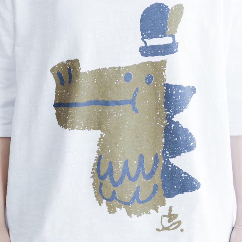 Crocodile Cartoon Printed Cute Loose T-Shirt