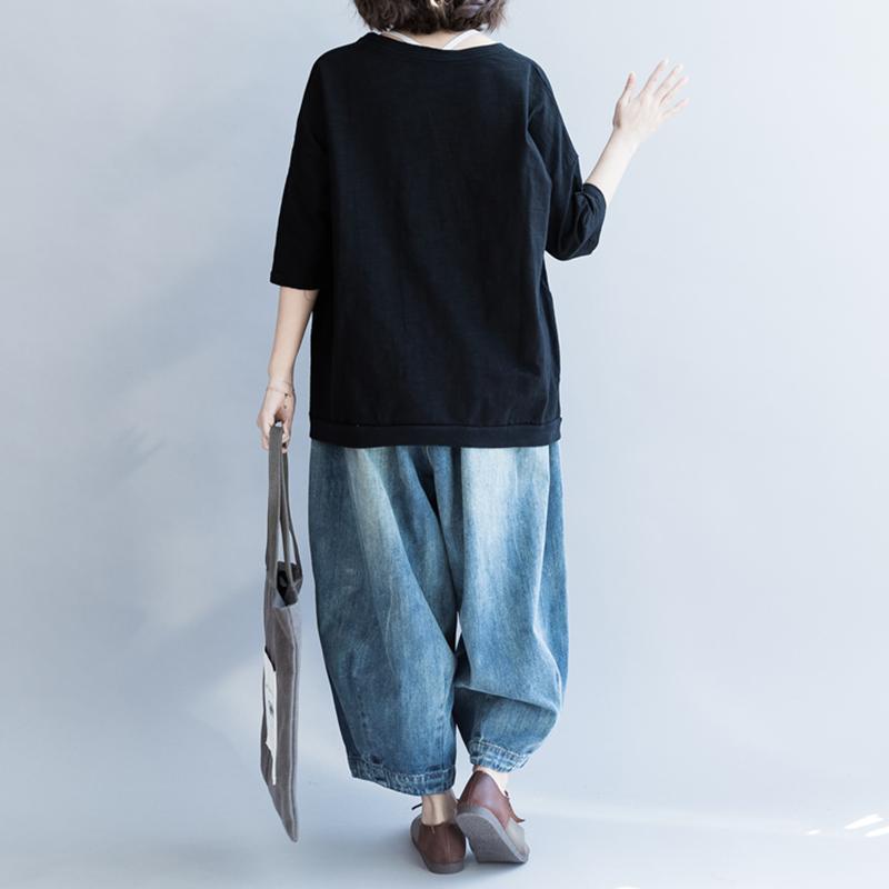 Crocodile Cartoon Printed Cute Loose T-Shirt