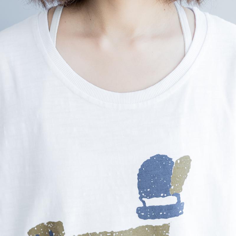 Crocodile Cartoon Printed Cute Loose T-Shirt