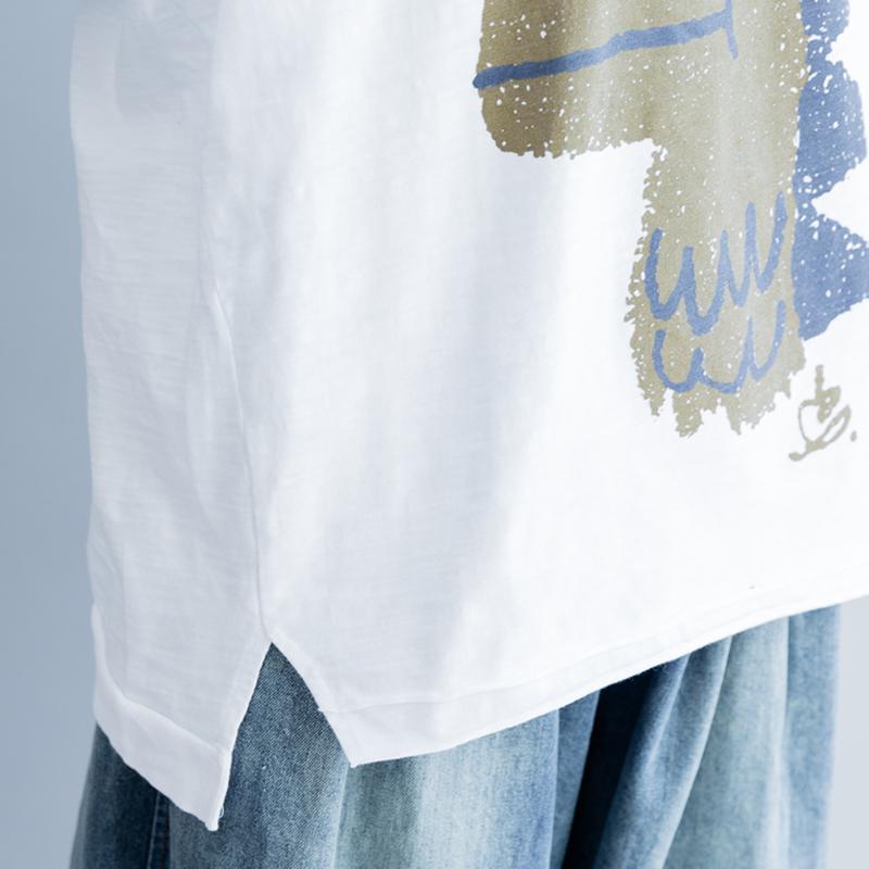 Crocodile Cartoon Printed Cute Loose T-Shirt