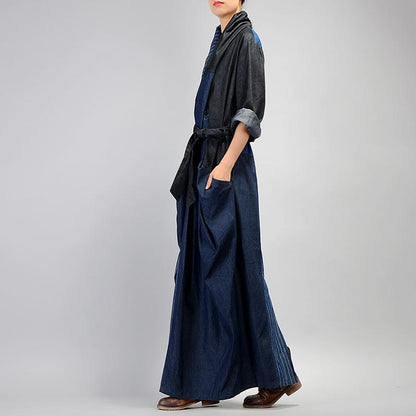 Crossed Spliced Split Hem Casual Dress