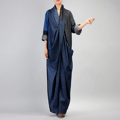 Crossed Spliced Split Hem Casual Dress
