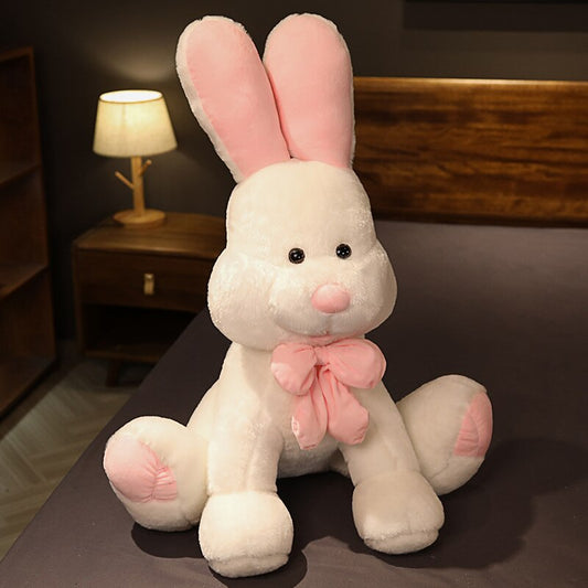 Cute Giant Costco American Big Rabbit Stuffed Bunny Doll Soft Animal Plush Toy America Rabbit with Long Ears Toys for Kids Gift