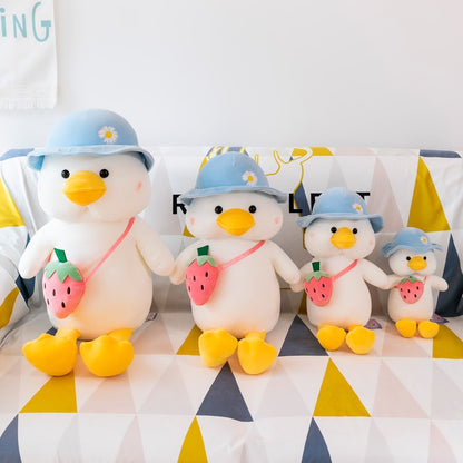 Cute/Soft/Cartoon/Duck Plush Toy/Duck Doll with Carrying Bag/Children's Birthday Gift/Christmas Gift