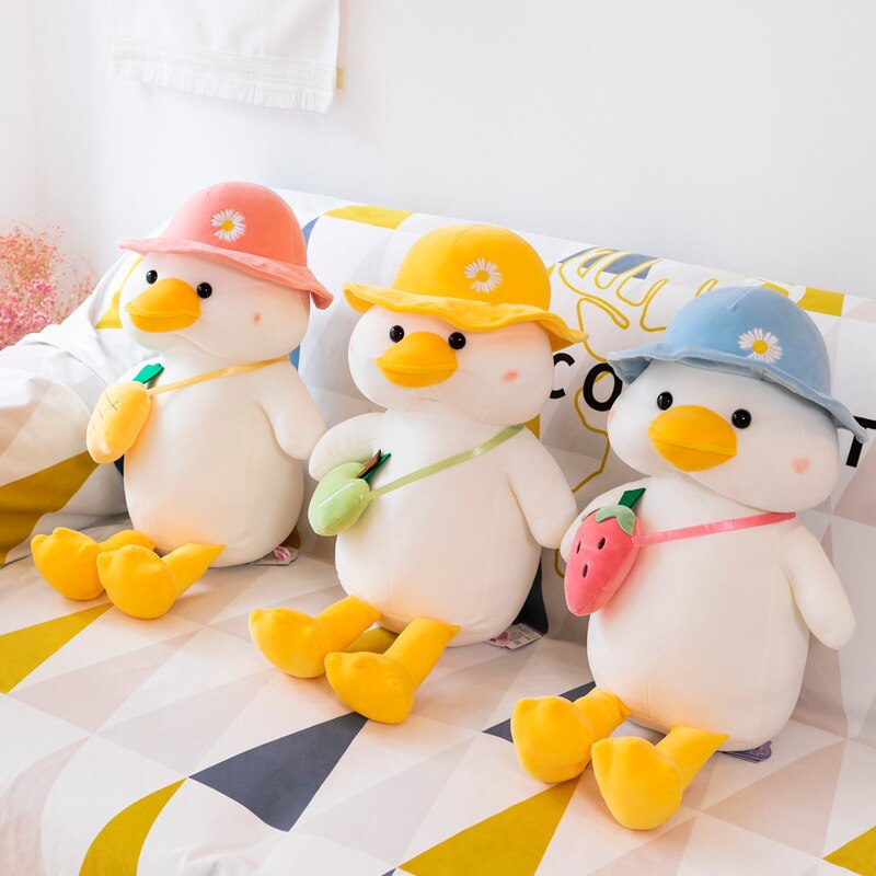 Cute/Soft/Cartoon/Duck Plush Toy/Duck Doll with Carrying Bag/Children's Birthday Gift/Christmas Gift