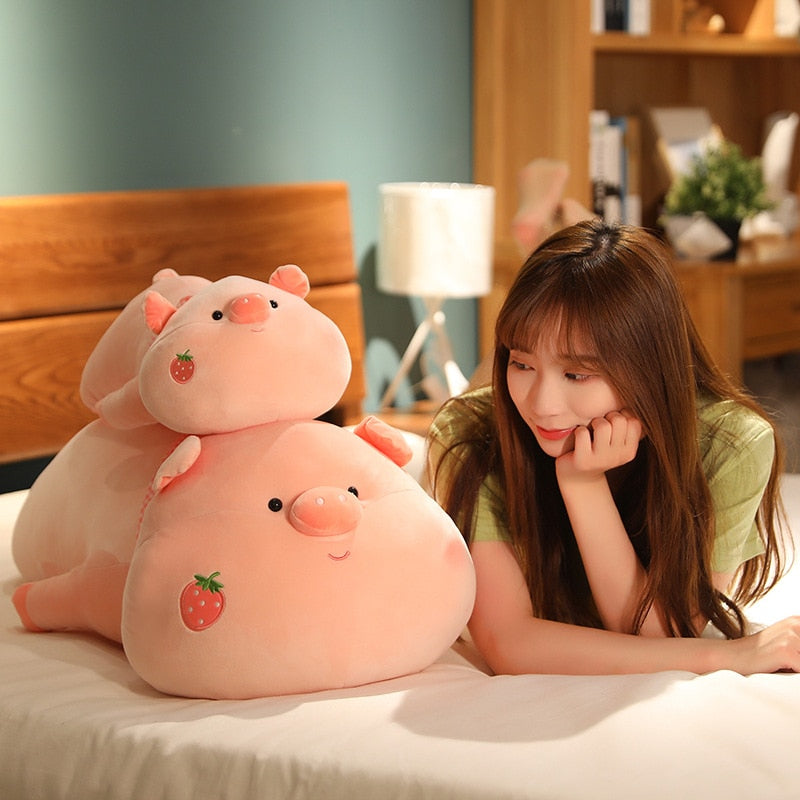 Cute / Soft / Cartoon / Piglet Plush Toy / Strawberry Pink Piglet Doll / Children's Birthday Gift / Christmas Gift